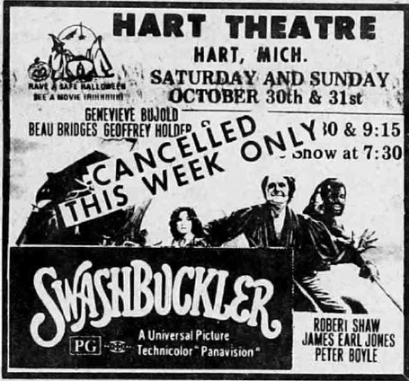 Hart Theatre - OCT 27 1976 AD